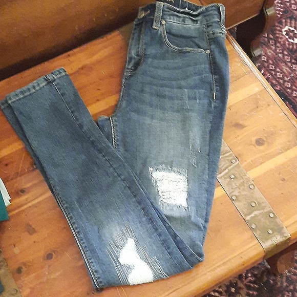 Indigo Rein distressed high waisted jeans - Picture 7 of 8